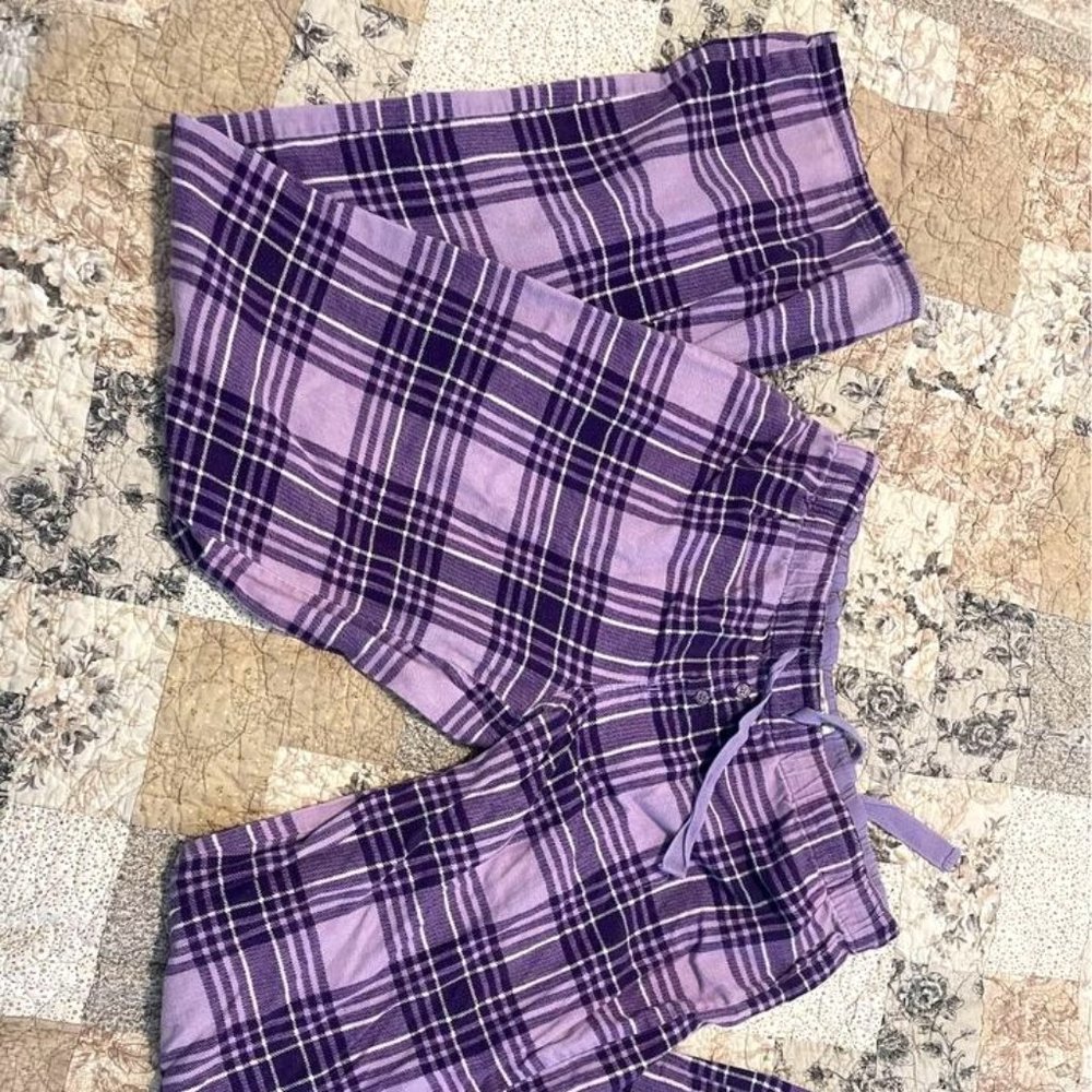 Purple Plaid Pajama Pants
